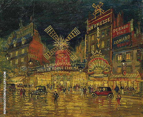 In Moulin Rouge Paris by Konstantin Korovin | Oil Painting Reproduction