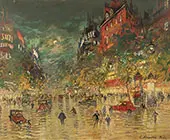 Paris by Night By Konstantin Korovin