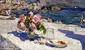 Vase of Roses By Konstantin Korovin