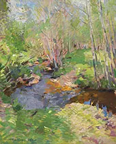 Woodland Brook By Konstantin Korovin