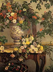 Flowers 1868 By Frederic Bazille