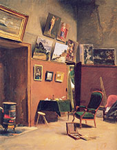 Sutdio in The rue de Furstenberg 1865 By Frederic Bazille