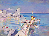 A Pier in Gurzuf 1917 By Gustave Loiseau