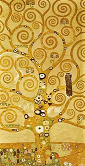 Tree of Life Stoclet Frieze (detail) By Gustav Klimt