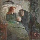 The Sick Child c1885 (Original Version) By Edvard Munch