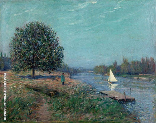 Banks of The River by Gustave Loiseau | Oil Painting Reproduction