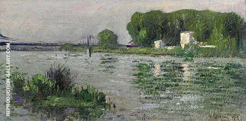 Banks of The Seine at Triel By Gustave Loiseau