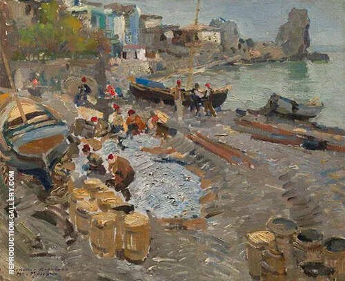 Fishing Boats Gurzuf 1911 By Gustave Loiseau