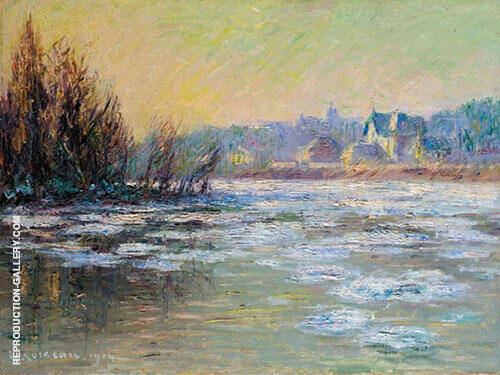 Ice on The Oise by Gustave Loiseau | Oil Painting Reproduction