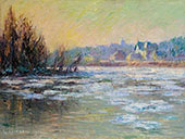 Ice on The Oise By Gustave Loiseau