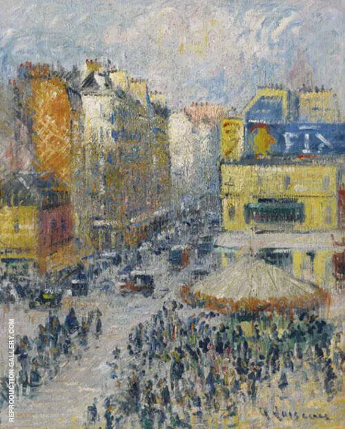 La Rue du Cligancourt Paris 1924 By Gustave Loiseau