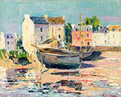 Les Barques Echouees Dans un Port 1913 By Gustave Loiseau