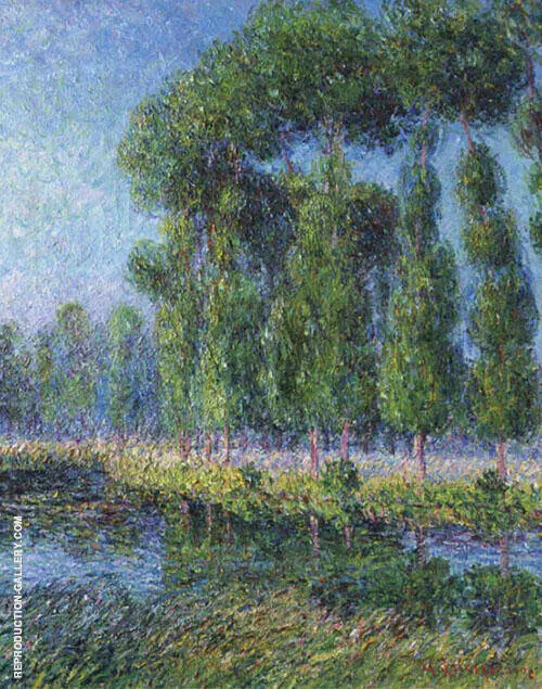 Poplars on The Banks of The Eure 1902 By Gustave Loiseau