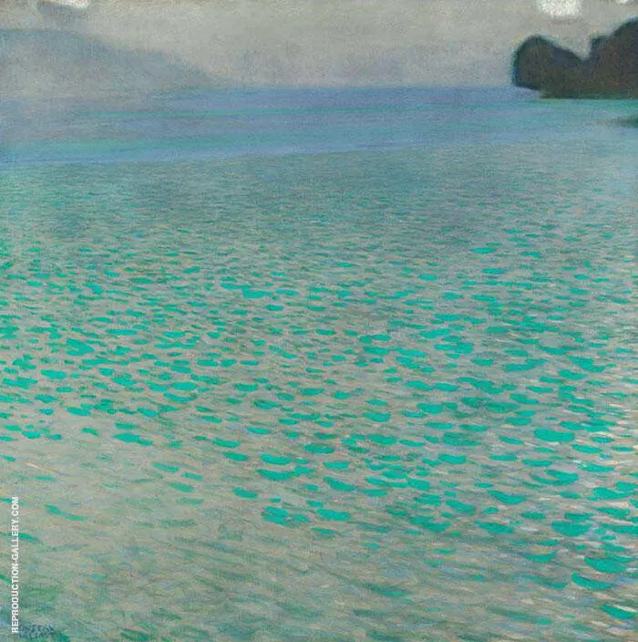 On Lake Attersee 1900 By Gustav Klimt