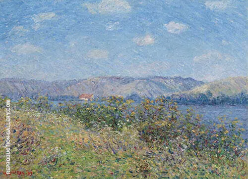 The Banks of The Seine in Summer Tournedos sur Seine By Gustave Loiseau