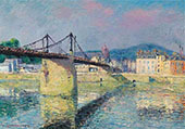 The Suspension Bridge in Elbeuf By Gustave Loiseau