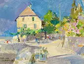 View of Yvoire By Gustave Loiseau