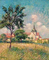 Village Fields Near The Church By Gustave Loiseau