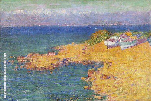 Bay of Nice 1891 by John Peter Russell | Oil Painting Reproduction