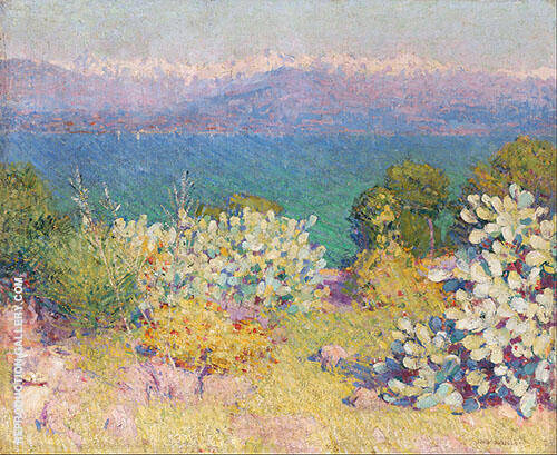 In The Morning Alpes Maritimes from Antibes c1891 | Oil Painting Reproduction