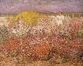 Mrs Russell Among The Flowers in The Garden of Goulphar 1907 By John Peter Russell