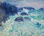 Rough Sea Morestil c1900 By John Peter Russell