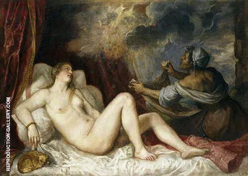 Danae Receiving The Golden Rain 1550 By Tiziano Vecellio (TITIAN)