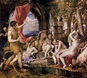 Diana and Actaeon 1556 By Tiziano Vecellio (TITIAN)