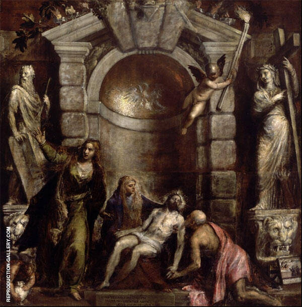 Pieta 1576 by Tiziano Vecellio (TITIAN) | Oil Painting Reproduction