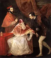 Pope Paul III and His Grandsons 1546 By Tiziano Vecellio (TITIAN)