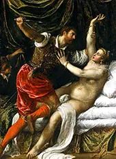 Tarquin and Lucretia 1571 By Tiziano Vecellio (TITIAN)