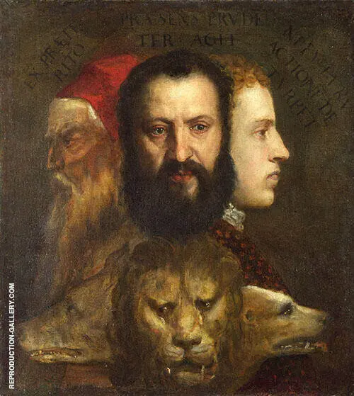 The Allegory of Age Governed by Prudence 1565 By Tiziano Vecellio (TITIAN)