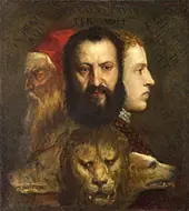 The Allegory of Age Governed by Prudence 1565 By Tiziano Vecellio (TITIAN)
