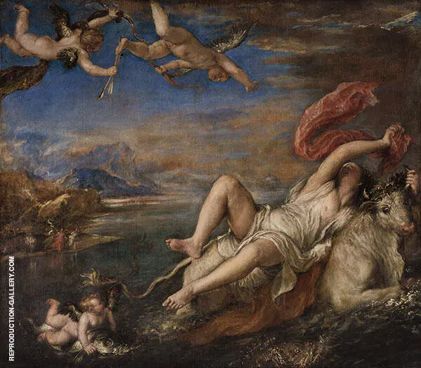 The Rape of Europa 1560 By Tiziano Vecellio (TITIAN)