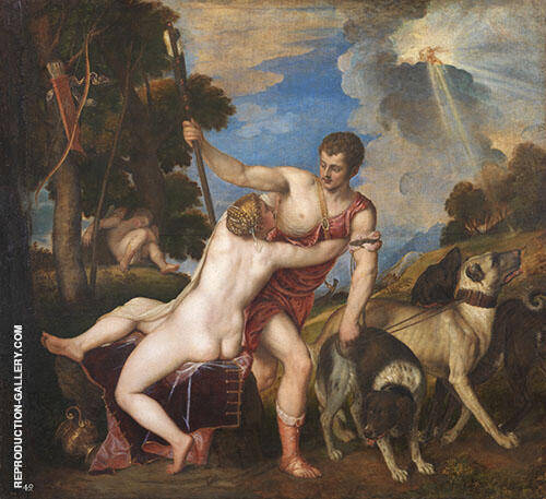 Venus and Adonis 1554 | Oil Painting Reproduction