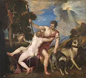Venus and Adonis 1554 By Tiziano Vecellio (TITIAN)