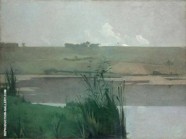 Arques la Bataille 1885 By John Henry Twachtman