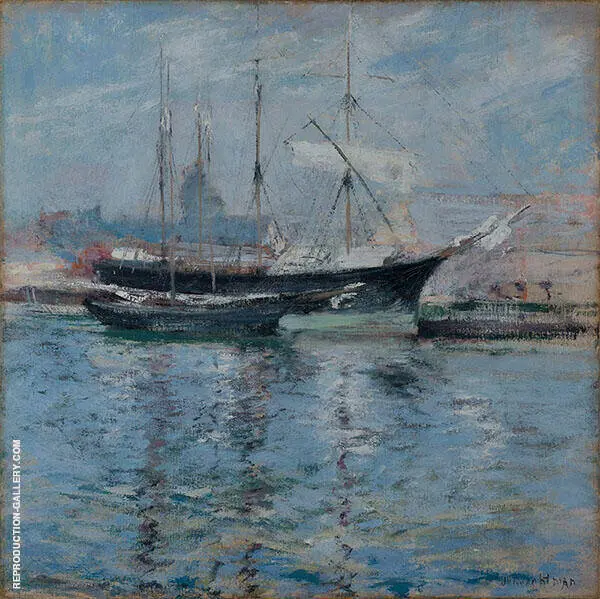 Italian Bark Schooner 1901 By John Henry Twachtman