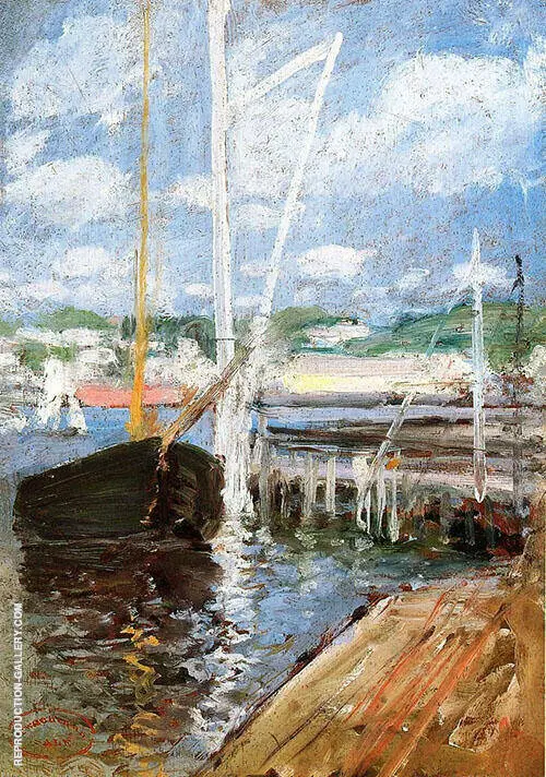 Boat Landing c1900 By John Henry Twachtman