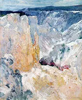 Canyon in the Yellowstone 1895 By John Henry Twachtman