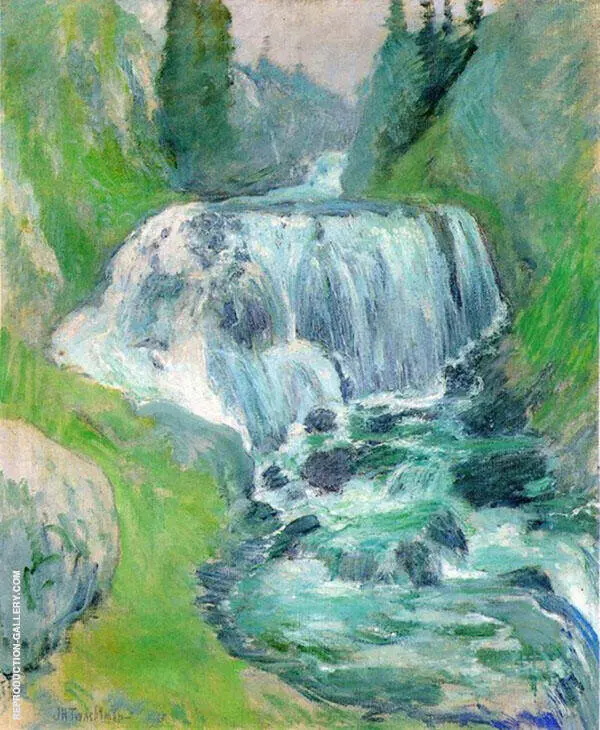 Cascades Waterfall By John Henry Twachtman