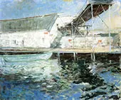 Fish Sheds Gloucester Massachusetts 1902 By John Henry Twachtman