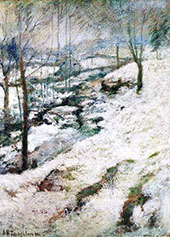 Frozen Brook c1893 By John Henry Twachtman