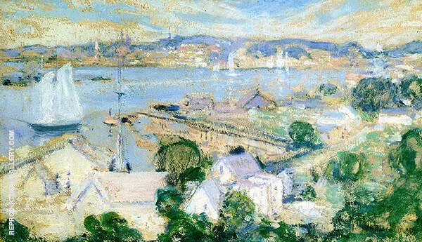 Gloucester Harbor c1900 By John Henry Twachtman