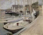 Fishing Boats, Gloucester Harbor c1901 By John Henry Twachtman