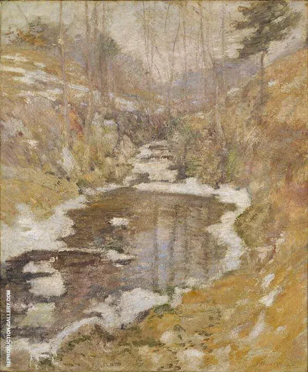 Hemlock Pool c1900 By John Henry Twachtman
