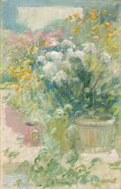 In the Greenhouse 1895 By John Henry Twachtman