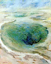Morning Glory Pool Yellowstone 1895 By John Henry Twachtman