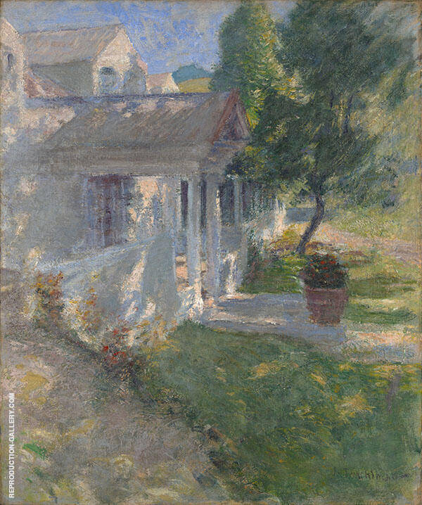 My House by John Henry Twachtman | Oil Painting Reproduction
