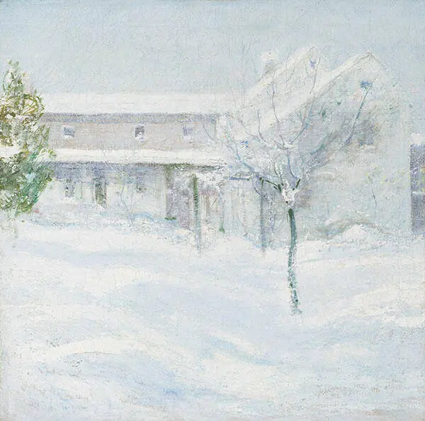 Old Holley House, Cos Cob 1901 By John Henry Twachtman
